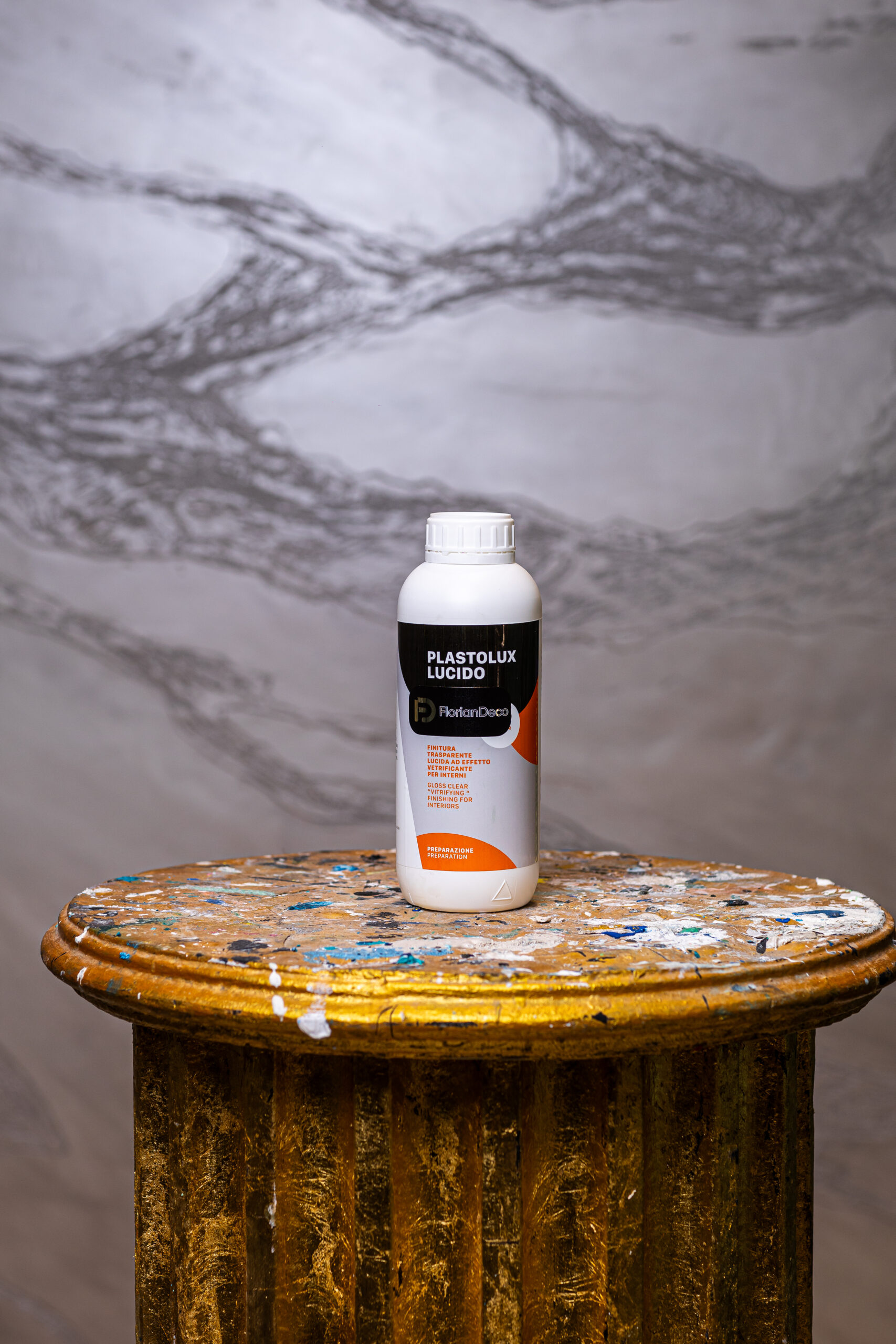 Kit Piatra Sparta - GiolliSand 1L + Decostone 24 KG + Narcisso 2 L + Plastolux Lucido 1 L pentru 12 mp