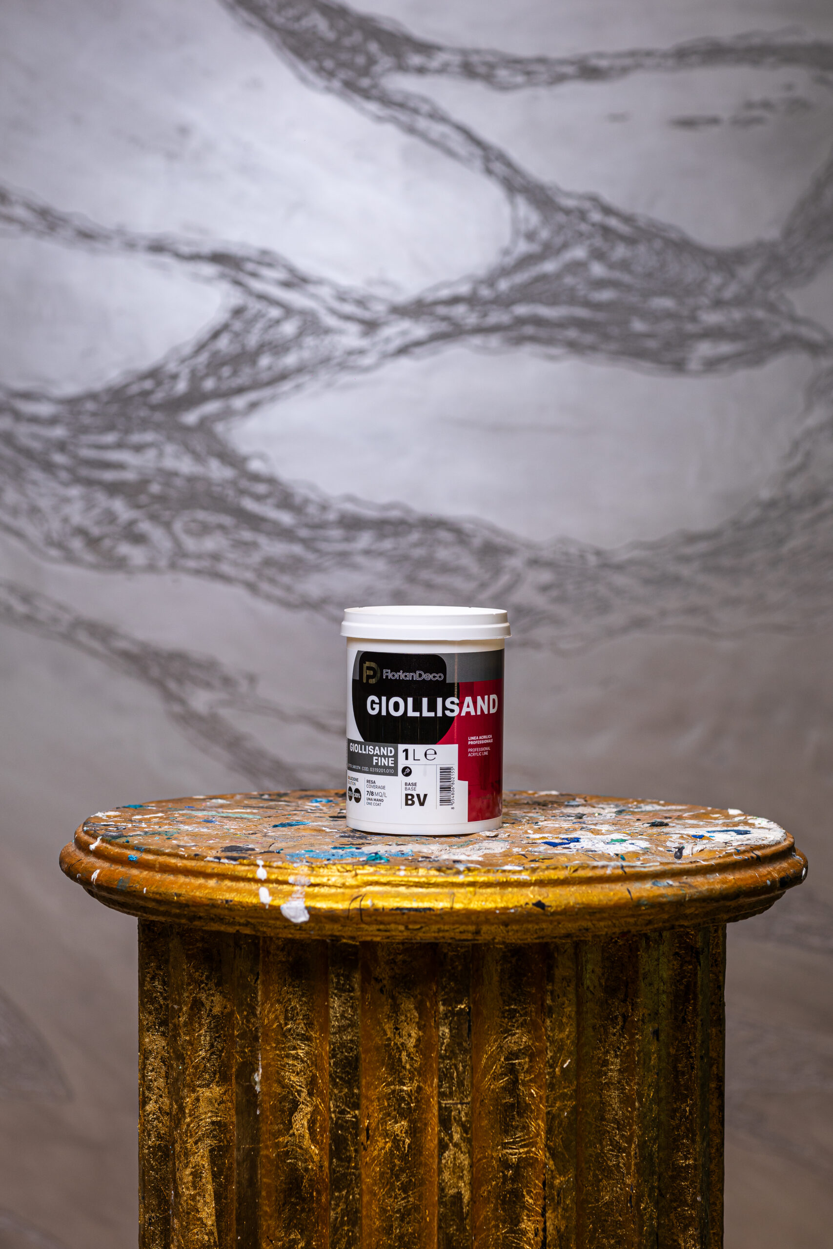 Kit Piatra Sparta - GiolliSand 1L + Decostone 24 KG + Narcisso 2 L + Plastolux Lucido 1 L pentru 12 mp