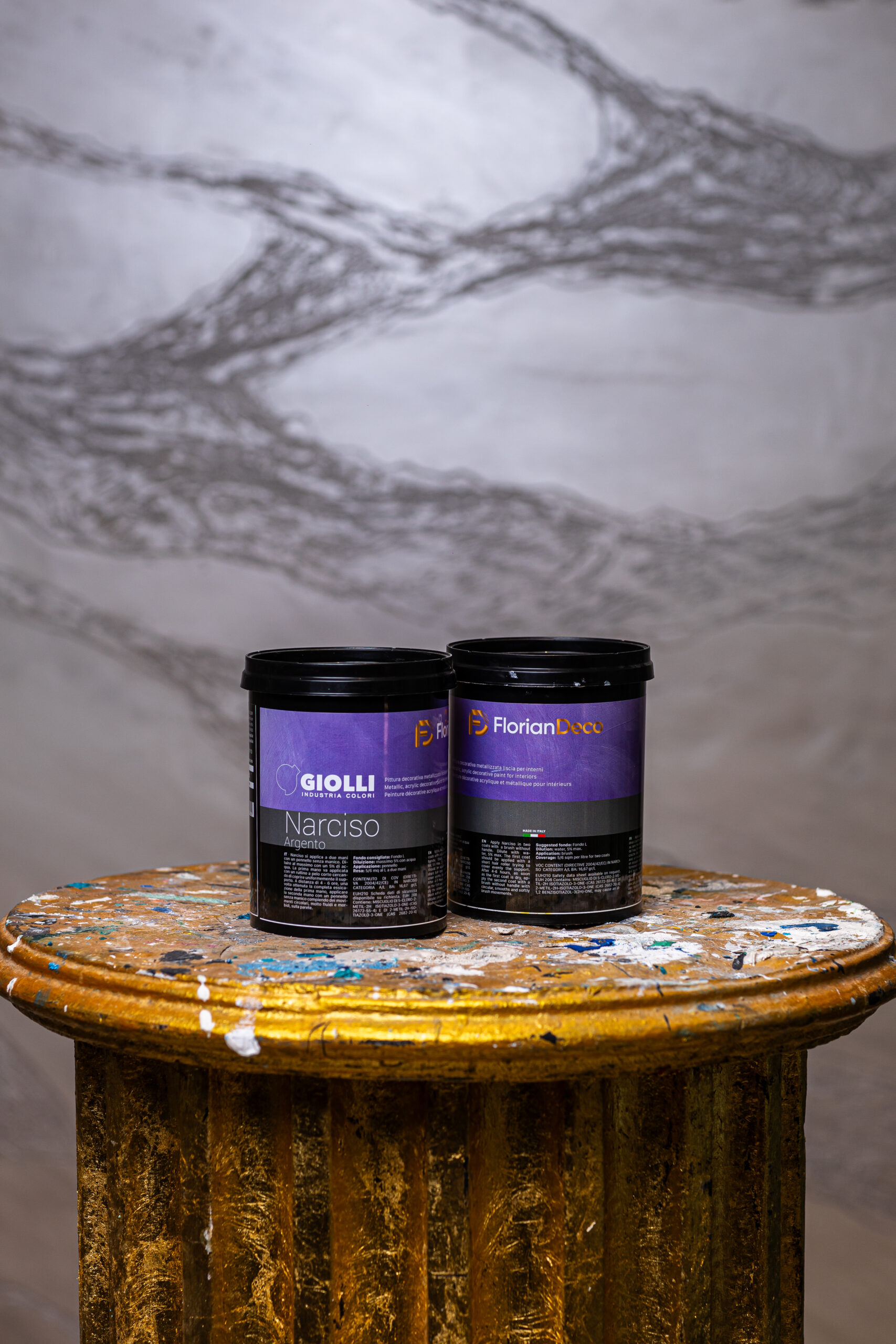 Kit Piatra Sparta - GiolliSand 1L + Decostone 24 KG + Narcisso 2 L + Plastolux Lucido 1 L pentru 12 mp